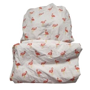 Pillowfort Sheet Set Pink Flamingos Twin Bed Size Microfiber Sheet Set F…